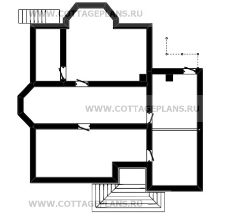 Поэтажные планы проект дома 58-03 общ. площадь 306,72 м2