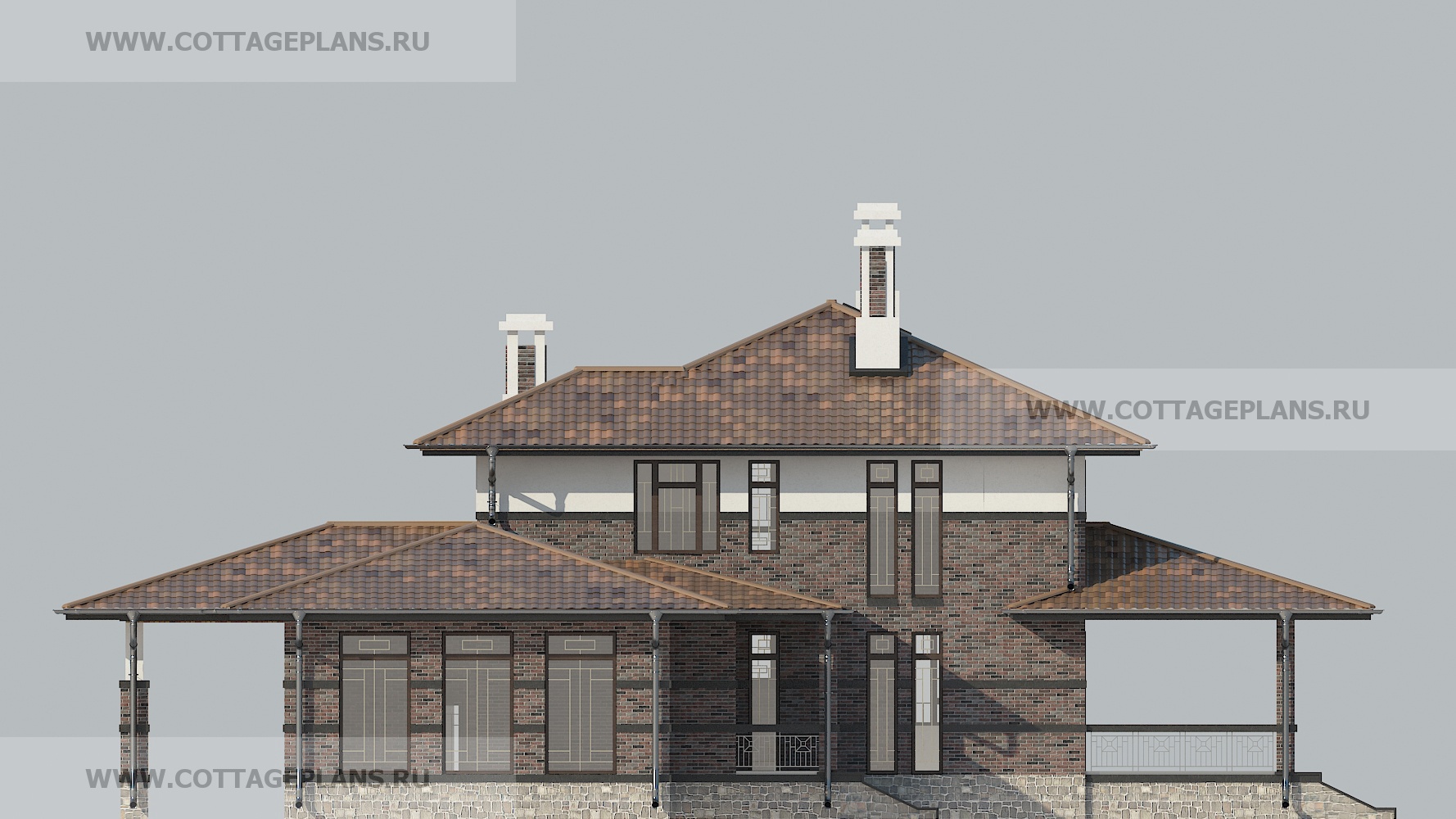 Фасады проект дома 17-18 общ. площадь 498,25 м2