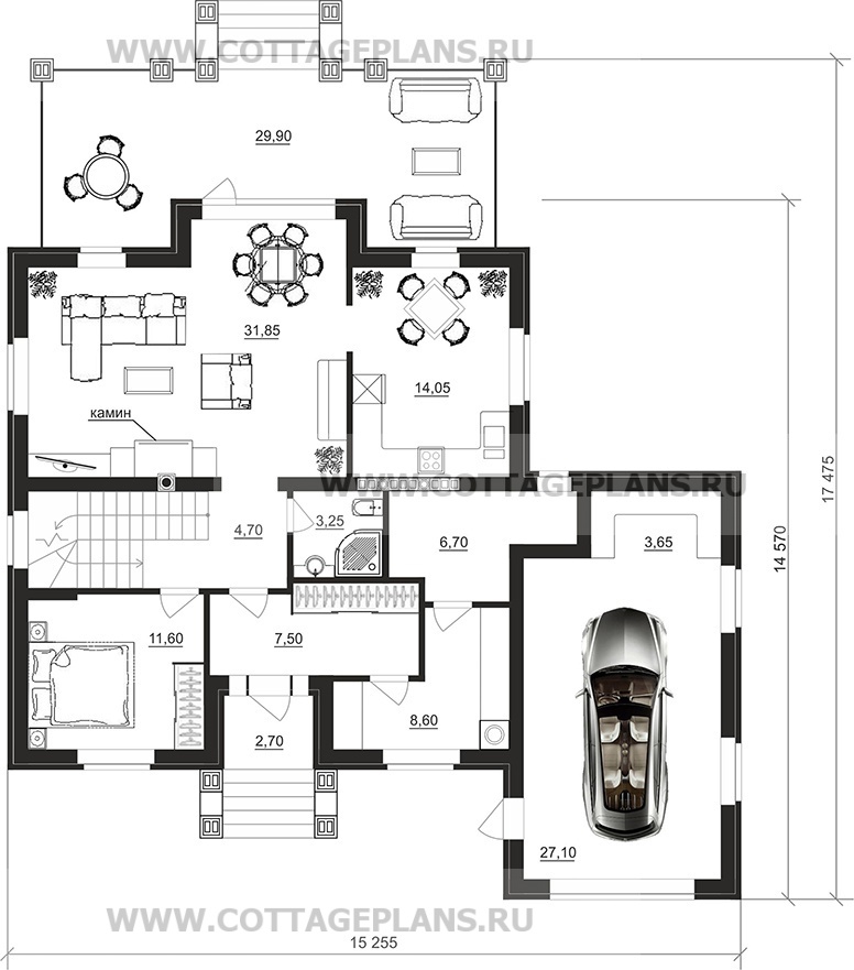 Поэтажные планы проект дома 201-04 общ. площадь 284,60 м2
