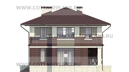 Фасады проект дома 29-98 общ. площадь 233,55 м2