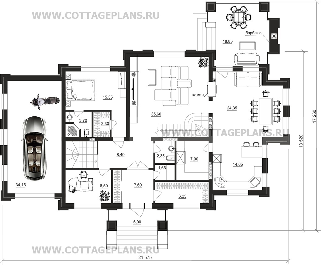Поэтажные планы проект дома 103-84 общ. площадь 402,15 м2