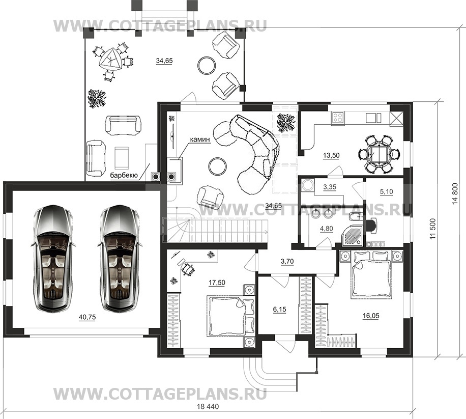 Поэтажные планы проект дома 75-74 общ. площадь 218,50 м2