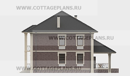 Фасады проект дома 76-13 общ. площадь 299,50 м2