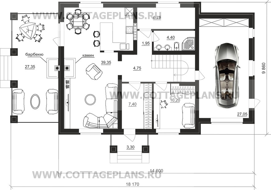 Поэтажные планы проект дома 71-25 общ. площадь 278,25 м2