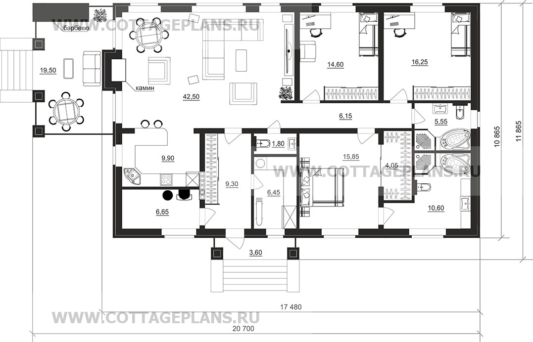 Поэтажные планы проект дома 902-31 общ. площадь 150,15м2