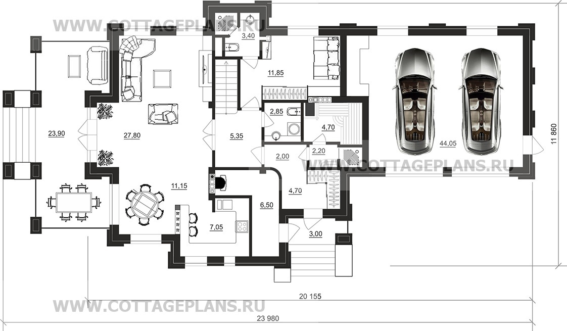 Поэтажные планы проект дома 100-81 общ. площадь 220,90 м2