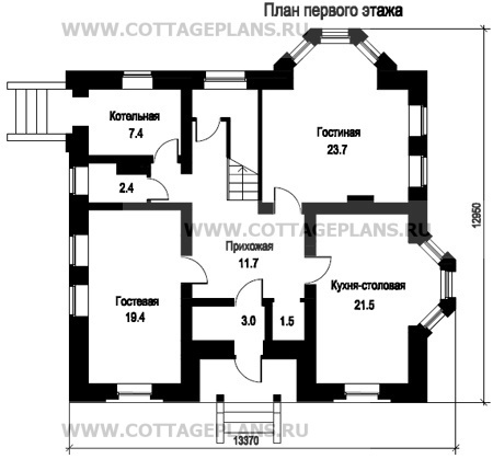 Поэтажные планы проект дома 47-11 общ. площадь 191,2 м2