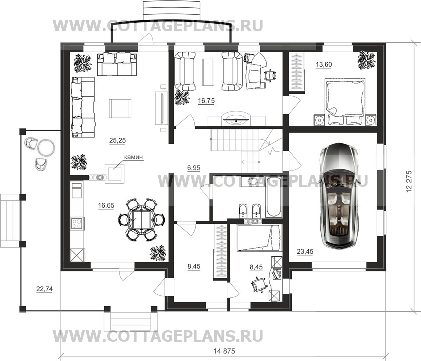Поэтажные планы проект дома 22-80 общ. площадь 352,95 м2