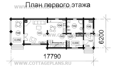 Поэтажные планы проект дома 48-98 общ. площадь 174,7 м2