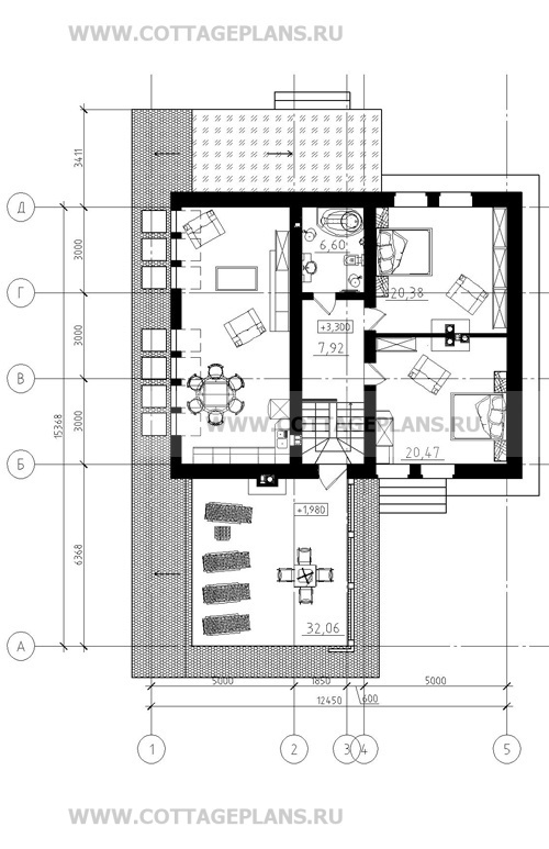 Поэтажные планы проект дома 15-86 общ. площадь 336,76 м2