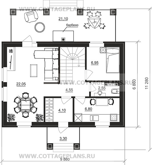 Поэтажные планы проект дома 76-79 общ. площадь 143,85 м2