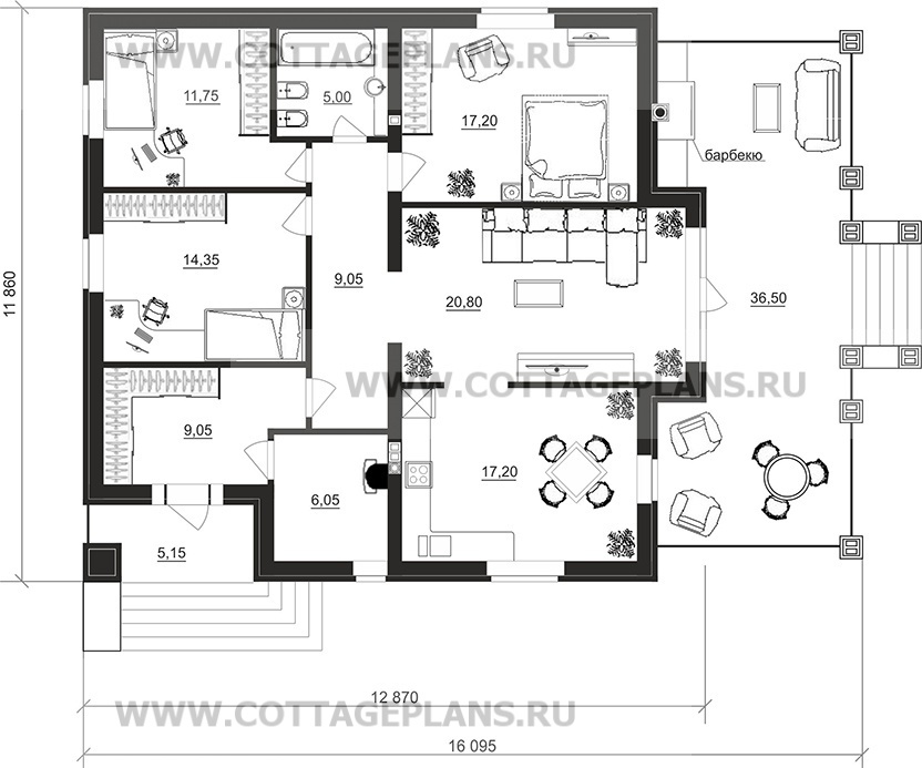 Поэтажные планы проект дома 27-36 общ. площадь 110,45 м2