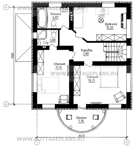 Поэтажные планы проект дома 20-40 общ. площадь 133,15 м2