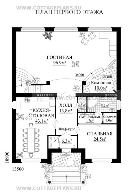 Поэтажные планы проект дома 32-11 общ. площадь 557,3м2