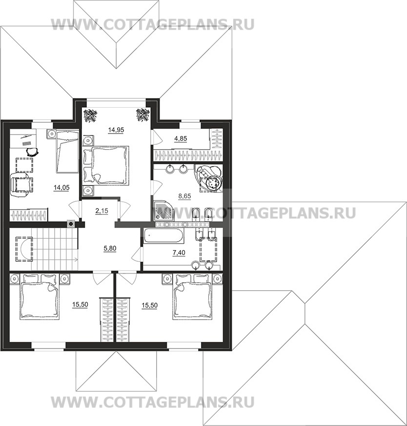 Поэтажные планы проект дома 78-92 общ. площадь 321,20 м2