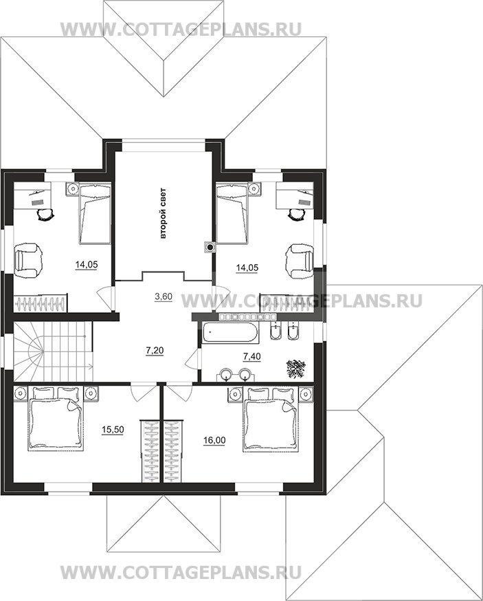 Поэтажные планы проект дома 98-10 общ. площадь 284,40 м2