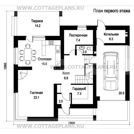 Поэтажные планы проект дома 59-58 общ. площадь205,66 м2
