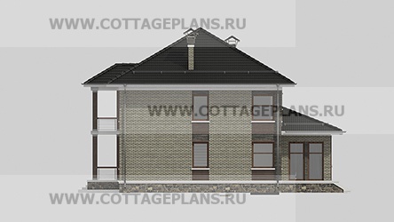 Фасады проект дома 75-20 общ. площадь 260,40 м2