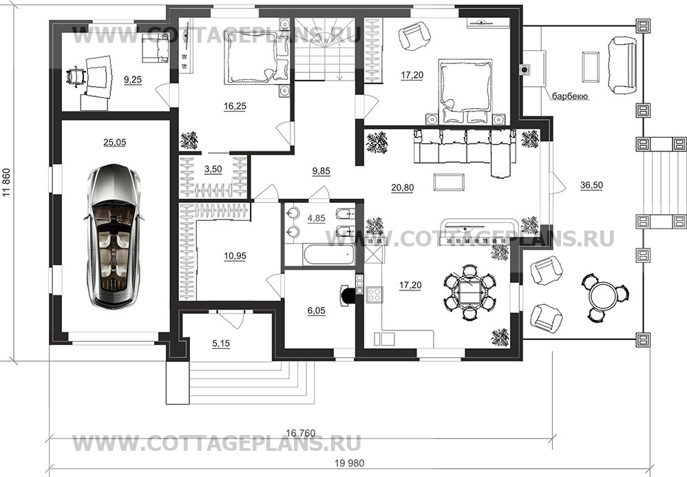 Поэтажные планы проект дома 91-39 общ. площадь 258,95 м2