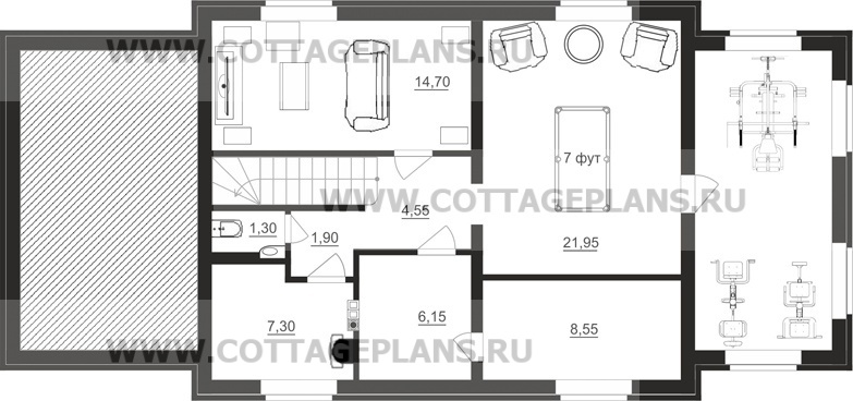 Поэтажные планы проект дома 71-40 общ. площадь 276,40 м2