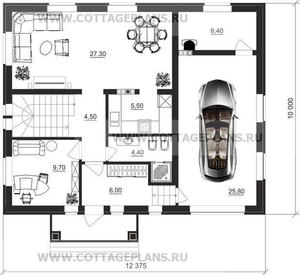 Поэтажные планы проект дома 21-96 общ. площадь 120,15 м2