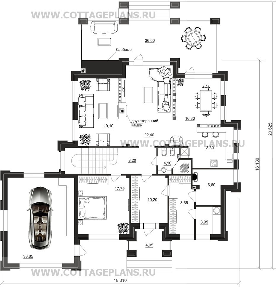 Поэтажные планы проект дома 200-92 общ. площадь 288,80 м2