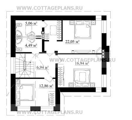Поэтажные планы проект дома 20-67 общ. площадь 217,11 м2