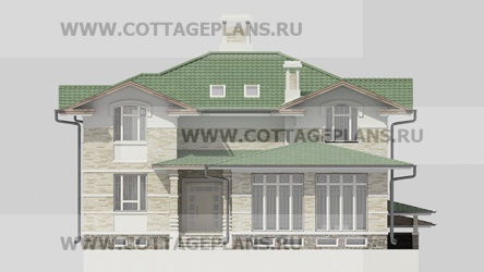 Фасады проект дома 13-61 общ. площадь 286,05 м2