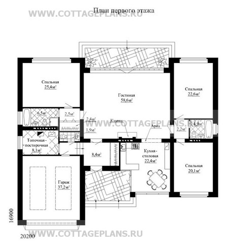 Поэтажные планы проект дома 49-51 общ. площадь 223,2 м2
