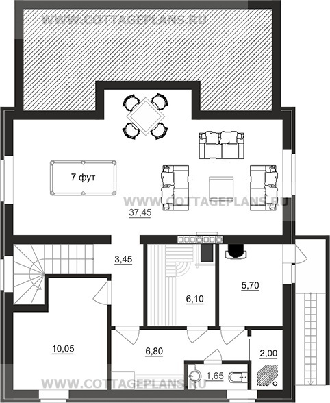 Поэтажные планы проект дома 78-27 общ. площадь 209,65 м2