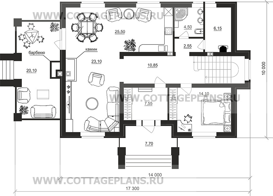 Поэтажные планы проект дома 95-93 общ. площадь 215,25 м2