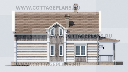 Фасады проект дома 16-58 общ. площадь 314,45 м2