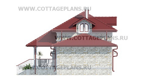 Фасады проект дома 74-02 общ. площадь 77,40 м2