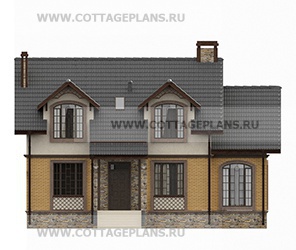 Фасады проект дома 76-28 общ. площадь 207,75 м2