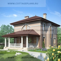 Каталог проекты домов из пеноблоков проект дома 57-02 общ. площадь 149.5 м2