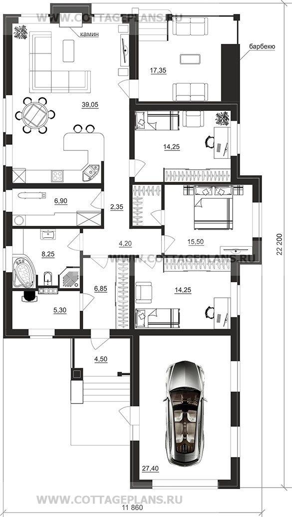 Поэтажные планы проект дома 700-28 общ. площадь 142,00 м2