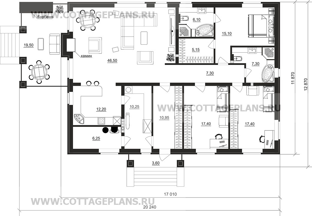 Поэтажные планы проект дома 700-71 общ. площадь 162,25 м2