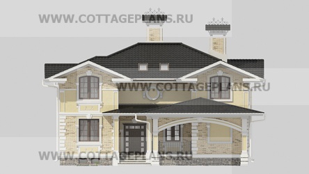 Фасады проект дома 13-60 общ. площадь 236,90 м2