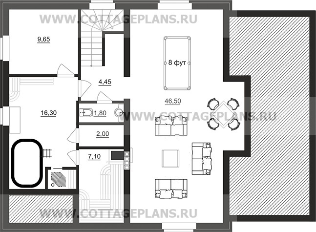 Поэтажные планы проект дома 28-35 общ. площадь 174,15 м2