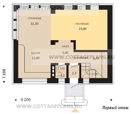 Поэтажные планы проект дома 34-58 общ. площадь 106,7м2
