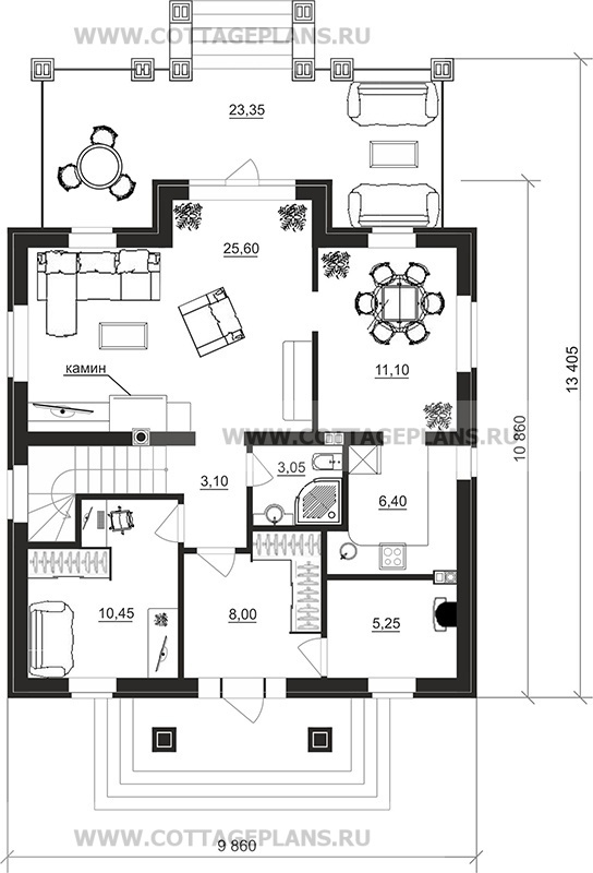 Поэтажные планы проект дома 29-39 общ. площадь 147,35 м2