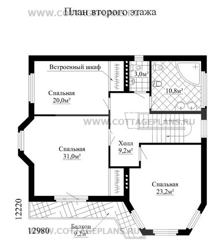 Поэтажные планы проект дома 32-21 общ. площадь 347,3м2