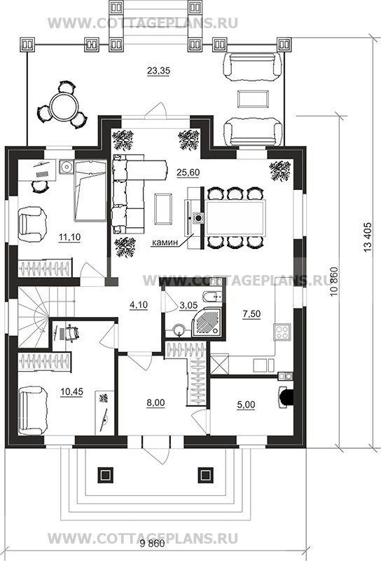 Поэтажные планы проект дома 29-39 общ. площадь 147,35 м2