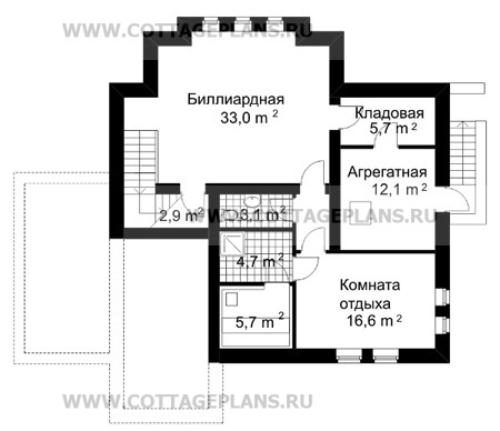 Поэтажные планы проект дома 30-09 общ. площадь 269,1м2