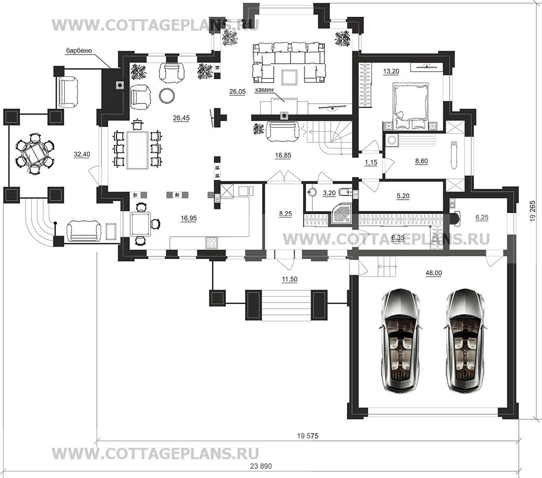 Поэтажные планы проект дома 200-33 общ. площадь 313,50 м2