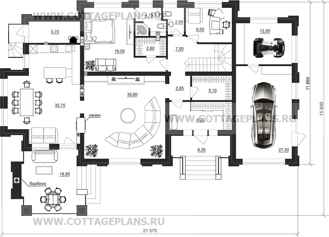 Поэтажные планы проект дома 202-60 общ. площадь 290,50 м2