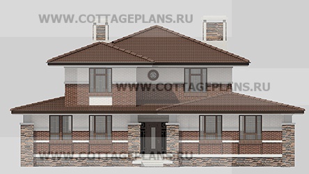 Фасады проект дома 201-71 общ. площадь 531,90 м2