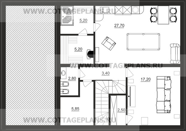 Поэтажные планы проект дома 15-03 общ. площадь 141,14 м2
