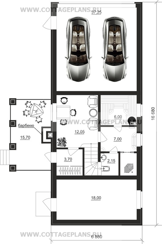 Поэтажные планы проект дома 74-05 общ. площадь 117,70 м2