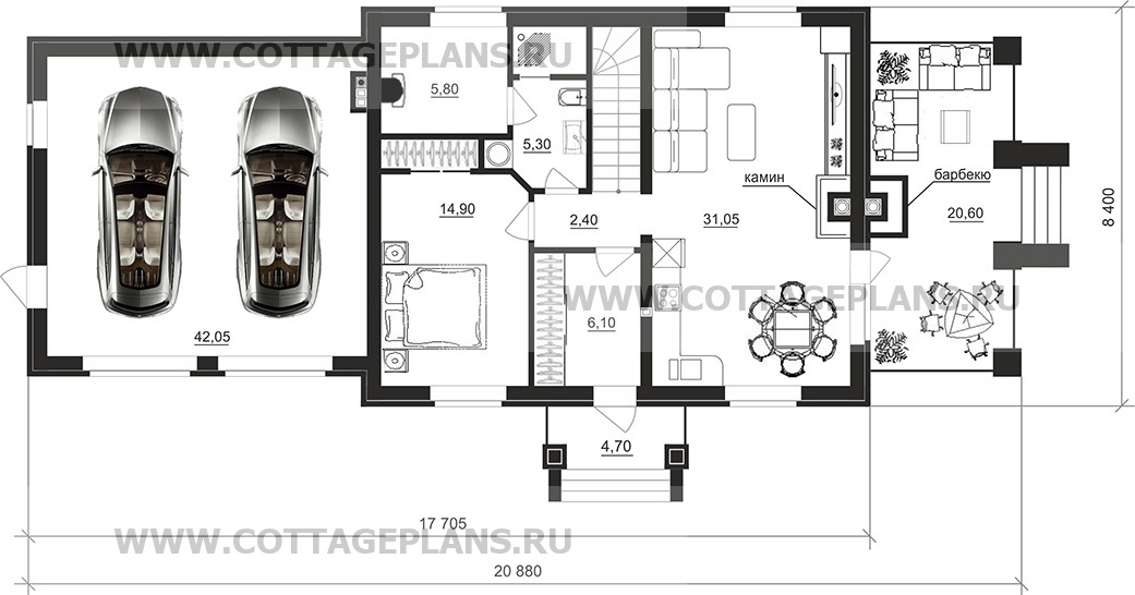 Поэтажные планы проект дома 29-41 общ. площадь 170,3 м2